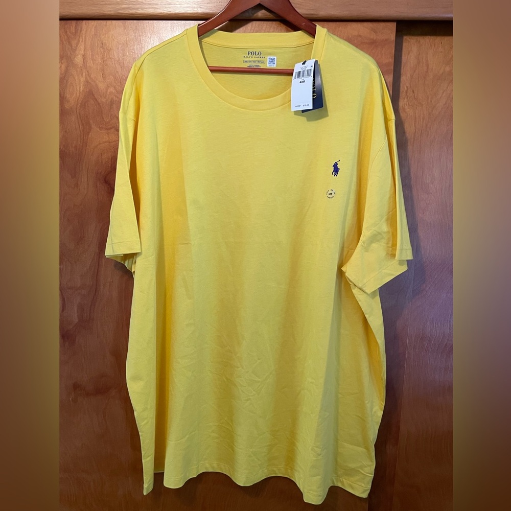 Polo by Ralph Lauren Bright Yellow Short Sleeve Tee- Big & Tall